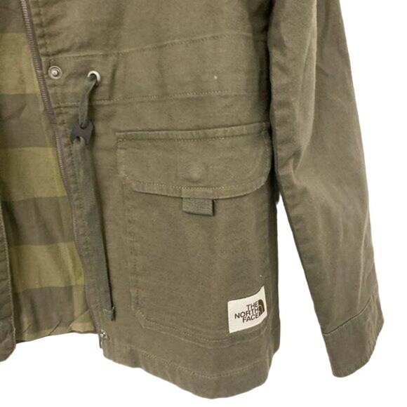 The North Face Contrast Plaid Hunter Green Jacket - Picture 3 of 6